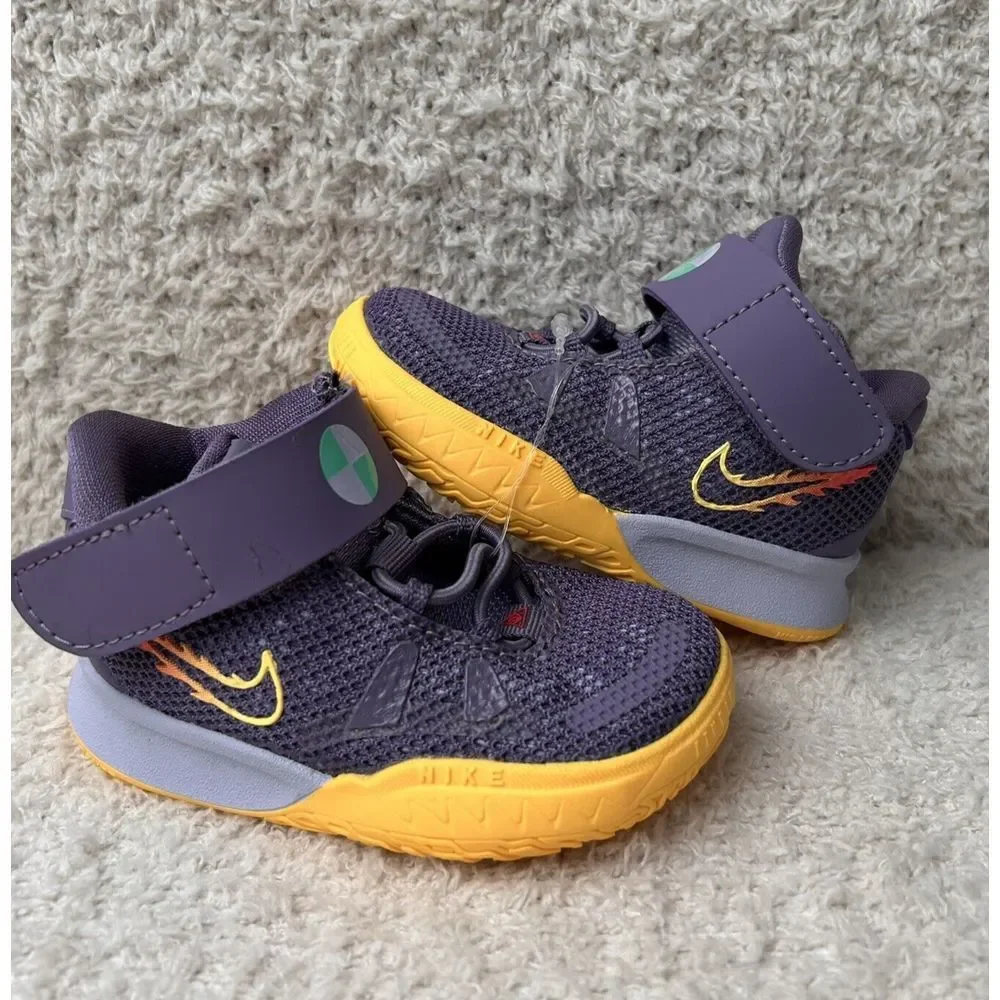 Nike Shoes Toddler 3C Kyrie 7 Daybreak Basketball Fire Swoosh Sneaker CT4980-500